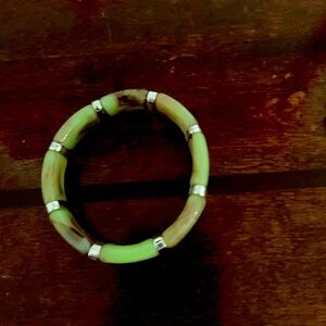 Elegant Green and Brown Bracelet